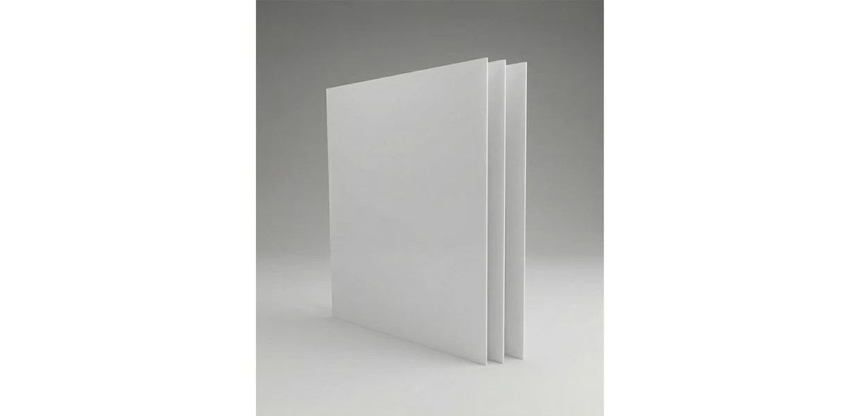 Antibacterial PVC wall cladding in a hospital corridor